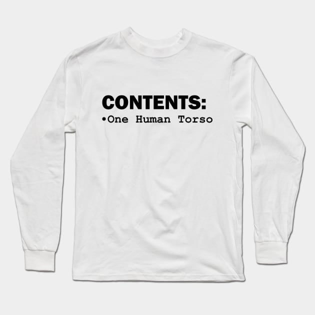 Contents: One Human Torso Long Sleeve T-Shirt by gigapixels